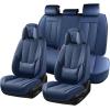 image:imageCoverado Seat Covers Car Seat Covers Full Set Leather Seat Covers for Cars Car Seat Protector Black Car Seat Covers Front Seats and Back Seats Universal Fit for Most Cars GrayBluePillow