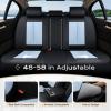 image:imageCoverado Seat Covers Car Seat Covers Full Set Leather Seat Covers for Cars Car Seat Protector Black Car Seat Covers Front Seats and Back Seats Universal Fit for Most Cars GrayBlackLightblue