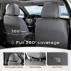 image:imageCoverado Seat Covers Car Seat Covers Full Set Leather Seat Covers for Cars Car Seat Protector Black Car Seat Covers Front Seats and Back Seats Universal Fit for Most Cars GrayGraypurple