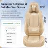 image:imageCoverado Seat Covers Car Seat Covers Full Set Leather Seat Covers for Cars Car Seat Protector Black Car Seat Covers Front Seats and Back Seats Universal Fit for Most Cars GrayABeigePillow