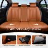 image:imageCoverado Seat Covers Car Seat Covers Full Set Leather Seat Covers for Cars Car Seat Protector Black Car Seat Covers Front Seats and Back Seats Universal Fit for Most Cars GrayOrange
