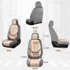 image:imageCoverado Seat Covers Car Seat Covers Full Set Leather Seat Covers for Cars Car Seat Protector Black Car Seat Covers Front Seats and Back Seats Universal Fit for Most Cars GrayGraybeige