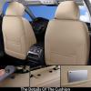 image:imageCoverado Seat Covers Car Seat Covers Full Set Leather Seat Covers for Cars Car Seat Protector Black Car Seat Covers Front Seats and Back Seats Universal Fit for Most Cars GrayBeige