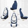 image:imageCoverado Seat Covers Car Seat Covers Full Set Leather Seat Covers for Cars Car Seat Protector Black Car Seat Covers Front Seats and Back Seats Universal Fit for Most Cars GrayBluewhite