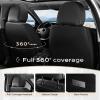 image:imageCoverado Seat Covers Car Seat Covers Full Set Leather Seat Covers for Cars Car Seat Protector Black Car Seat Covers Front Seats and Back Seats Universal Fit for Most Cars GrayBlackLightblue