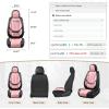 image:imageCoverado Seat Covers Car Seat Covers Full Set Leather Seat Covers for Cars Car Seat Protector Black Car Seat Covers Front Seats and Back Seats Universal Fit for Most Cars GrayBlackpink
