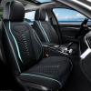 image:imageCoverado Automotive Seat Covers Car Seat Covers Front Seats Nappa Leather Black Orange Car Seat Cover Waterproof Seat Cushion 2 Pack Front Seat Covers Driver Seat Protector Fit for Most Cars SUVBlackBlue
