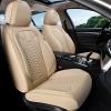 image:imageCoverado Automotive Seat Covers Car Seat Covers Front Seats Nappa Leather Black Orange Car Seat Cover Waterproof Seat Cushion 2 Pack Front Seat Covers Driver Seat Protector Fit for Most Cars SUVBeige