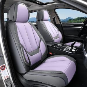 image:imageCoverado Seat Covers Car Seat Covers Full Set Leather Seat Covers for Cars Car Seat Protector Black Car Seat Covers Front Seats and Back Seats Universal Fit for Most Cars GrayGraypurple
