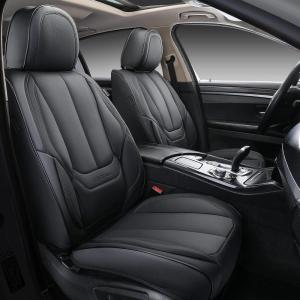 image:imageCoverado Seat Covers Car Seat Covers Full Set Leather Seat Covers for Cars Car Seat Protector Black Car Seat Covers Front Seats and Back Seats Universal Fit for Most Cars GrayBlack