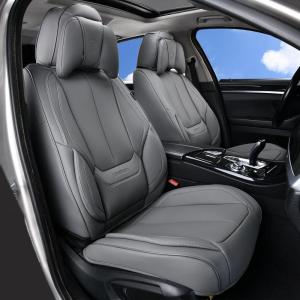 image:imageCoverado Seat Covers Car Seat Covers Full Set Leather Seat Covers for Cars Car Seat Protector Black Car Seat Covers Front Seats and Back Seats Universal Fit for Most Cars GrayGrayPillow