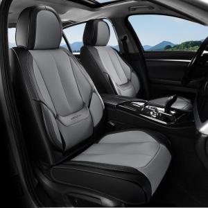 image:imageCoverado Seat Covers Car Seat Covers Full Set Leather Seat Covers for Cars Car Seat Protector Black Car Seat Covers Front Seats and Back Seats Universal Fit for Most Cars GrayBlackGray