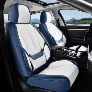 image:imageCoverado Seat Covers Car Seat Covers Full Set Leather Seat Covers for Cars Car Seat Protector Black Car Seat Covers Front Seats and Back Seats Universal Fit for Most Cars GrayBluewhite