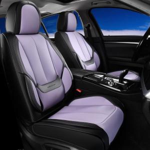 image:imageCoverado Seat Covers Car Seat Covers Full Set Leather Seat Covers for Cars Car Seat Protector Black Car Seat Covers Front Seats and Back Seats Universal Fit for Most Cars GrayBlackpurple