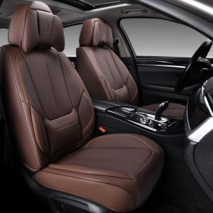 image:imageCoverado Seat Covers Car Seat Covers Full Set Leather Seat Covers for Cars Car Seat Protector Black Car Seat Covers Front Seats and Back Seats Universal Fit for Most Cars GrayBrownPillow