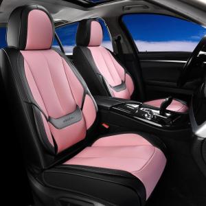 image:imageCoverado Seat Covers Car Seat Covers Full Set Leather Seat Covers for Cars Car Seat Protector Black Car Seat Covers Front Seats and Back Seats Universal Fit for Most Cars GrayBlackpink