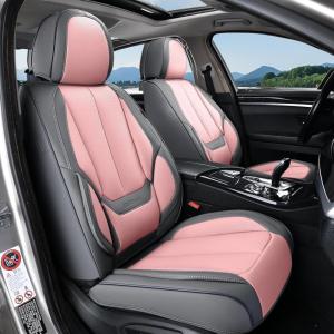 image:imageCoverado Seat Covers Car Seat Covers Full Set Leather Seat Covers for Cars Car Seat Protector Black Car Seat Covers Front Seats and Back Seats Universal Fit for Most Cars GrayGraypink