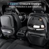 image:imageCoverado Backseat Car Organizer HeavyDuty Durable DualWay Use Car Back Seat Organizer Waterproof with Reinforced Pockets Zipper Closure Design Protect Valuables from Spills Keeps Car Tidy1 PackFabric