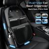 image:imageCoverado Backseat Car Organizer HeavyDuty Durable DualWay Use Car Back Seat Organizer Waterproof with Reinforced Pockets Zipper Closure Design Protect Valuables from Spills Keeps Car Tidy1 PackFabric