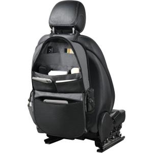 image:imageCoverado Backseat Car Organizer HeavyDuty Durable DualWay Use Car Back Seat Organizer Waterproof with Reinforced Pockets Zipper Closure Design Protect Valuables from Spills Keeps Car Tidy1 PackFabric