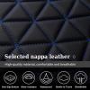 image:imageCoverado Car Seat Covers Compatible with Dodge Ram 20022026 1500 2500 3500 Pickup Limited Laramie Big Horn Waterproof Leather Seat Protectors Fit for Dodge Ram Crew Cabamp Quad CabFront CoffeeBlue flat back