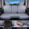 image:imageCoverado Car Seat Covers Compatible with Dodge Ram 20022026 1500 2500 3500 Pickup Limited Laramie Big Horn Waterproof Leather Seat Protectors Fit for Dodge Ram Crew Cabamp Quad CabFront CoffeeGray curved back