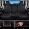 image:imageCoverado Car Seat Covers Compatible with Dodge Ram 20022026 1500 2500 3500 Pickup Limited Laramie Big Horn Waterproof Leather Seat Protectors Fit for Dodge Ram Crew Cabamp Quad CabFront CoffeeBlack curved back