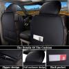 image:imageCoverado Car Seat Covers Compatible with Dodge Ram 20022026 1500 2500 3500 Pickup Limited Laramie Big Horn Waterproof Leather Seat Protectors Fit for Dodge Ram Crew Cabamp Quad CabFront CoffeeBlack