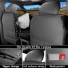 image:imageCoverado Car Seat Covers Compatible with Dodge Ram 20022026 1500 2500 3500 Pickup Limited Laramie Big Horn Waterproof Leather Seat Protectors Fit for Dodge Ram Crew Cabamp Quad CabFront CoffeeDark gray curved back