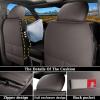 image:imageCoverado Car Seat Covers Compatible with Dodge Ram 20022026 1500 2500 3500 Pickup Limited Laramie Big Horn Waterproof Leather Seat Protectors Fit for Dodge Ram Crew Cabamp Quad CabFront CoffeeCoffee flat back