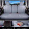 image:imageCoverado Car Seat Covers Compatible with Dodge Ram 20022026 1500 2500 3500 Pickup Limited Laramie Big Horn Waterproof Leather Seat Protectors Fit for Dodge Ram Crew Cabamp Quad CabFront CoffeeGray flat back