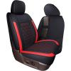 image:imageCoverado Car Seat Covers Compatible with Dodge Ram 20022026 1500 2500 3500 Pickup Limited Laramie Big Horn Waterproof Leather Seat Protectors Fit for Dodge Ram Crew Cabamp Quad CabFront CoffeeRed flat back