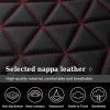 image:imageCoverado Car Seat Covers Compatible with Dodge Ram 20022026 1500 2500 3500 Pickup Limited Laramie Big Horn Waterproof Leather Seat Protectors Fit for Dodge Ram Crew Cabamp Quad CabFront CoffeeBlackRed line flat back