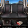 image:imageCoverado Car Seat Covers Compatible with Dodge Ram 20022026 1500 2500 3500 Pickup Limited Laramie Big Horn Waterproof Leather Seat Protectors Fit for Dodge Ram Crew Cabamp Quad CabFront CoffeeBlackRed line flat back