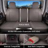 image:imageCoverado Car Seat Covers Compatible with Dodge Ram 20022026 1500 2500 3500 Pickup Limited Laramie Big Horn Waterproof Leather Seat Protectors Fit for Dodge Ram Crew Cabamp Quad CabFront CoffeeCoffee curved back
