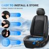 image:imageCoverado Cooling Car Seat Cover 12V24V Ventilated Front Seat Cushion for Car 3Speed Temperature Adjustable Seat Cover for Summer Driving Seat Universal Fit for Car SUV Truck VanBlack3
