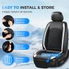 image:imageCoverado Cooling Car Seat Cover 12V24V Ventilated Front Seat Cushion for Car 3Speed Temperature Adjustable Seat Cover for Summer Driving Seat Universal Fit for Car SUV Truck VanGray