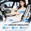 image:imageCoverado Cooling Car Seat Cover 12V24V Ventilated Front Seat Cushion for Car 3Speed Temperature Adjustable Seat Cover for Summer Driving Seat Universal Fit for Car SUV Truck VanGray