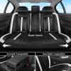 image:imageCoverado Leather Car Seat Covers Front Seats amp Carbon Fiber Waterproof and Durable All Weather Protector Universal Fit for SUV Pickup Truck Sedan Automotive Vehicle Interior BlackCFBlackWhite