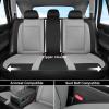 image:imageCoverado Leather Car Seat Covers Front Seats amp Carbon Fiber Waterproof and Durable All Weather Protector Universal Fit for SUV Pickup Truck Sedan Automotive Vehicle Interior BlackBlackGray