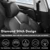 image:imageCoverado Leather Car Seat Covers Front Seats amp Carbon Fiber Waterproof and Durable All Weather Protector Universal Fit for SUV Pickup Truck Sedan Automotive Vehicle Interior BlackBlackWhite