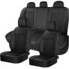 image:imageCoverado Leather Car Seat Covers Front Seats amp Carbon Fiber Waterproof and Durable All Weather Protector Universal Fit for SUV Pickup Truck Sedan Automotive Vehicle Interior BlackBlack