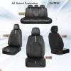 image:imageCoverado Leather Car Seat Covers Front Seats amp Carbon Fiber Waterproof and Durable All Weather Protector Universal Fit for SUV Pickup Truck Sedan Automotive Vehicle Interior BlackBlackWhite