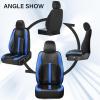 image:imageCoverado Leather Car Seat Covers Front Seats amp Carbon Fiber Waterproof and Durable All Weather Protector Universal Fit for SUV Pickup Truck Sedan Automotive Vehicle Interior BlackCFBlackBlue