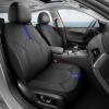 image:imageCoverado Leather Car Seat Covers Front Seats amp Carbon Fiber Waterproof and Durable All Weather Protector Universal Fit for SUV Pickup Truck Sedan Automotive Vehicle Interior BlackBlackBlue