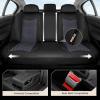 image:imageCoverado Car Seat Covers Full Set Pink Car Seat Covers Luxury Leather Car Seat Cover with Carbon Fiber Textured Design SpillProof Seat Cushions Automotive Seat Cover Universal Fit Most CarsBlackThin Mesh