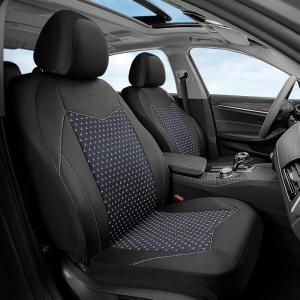 image:imageCoverado Car Seat Covers Full Set Pink Car Seat Covers Luxury Leather Car Seat Cover with Carbon Fiber Textured Design SpillProof Seat Cushions Automotive Seat Cover Universal Fit Most CarsBlackThin Mesh
