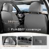 image:imageCoverado Car Seat Covers Front Covers for Cars Car Seat Cover Front Seats Automotive Seat Cover Waterproof Leather Car Seat Cushion Universal Interior Covers Seat Protectors for Most CarsLightGray