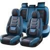 image:imageCoverado Car Seat Covers Front Covers for Cars Car Seat Cover Front Seats Automotive Seat Cover Waterproof Leather Car Seat Cushion Universal Interior Covers Seat Protectors for Most CarsBlackblue