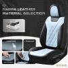 image:imageCoverado Car Seat Covers Front Covers for Cars Car Seat Cover Front Seats Automotive Seat Cover Waterproof Leather Car Seat Cushion Universal Interior Covers Seat Protectors for Most CarsBlackBlue